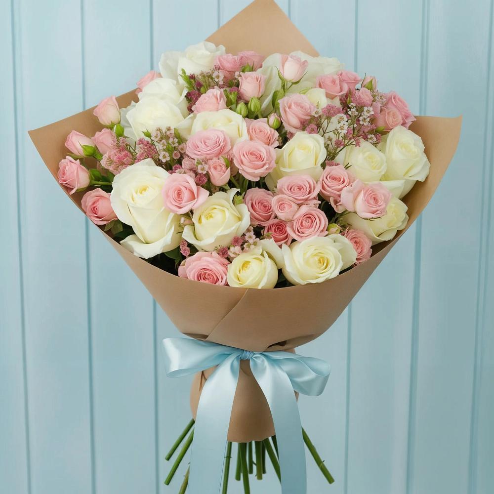 Букет цветов из: Розы в Волжанце