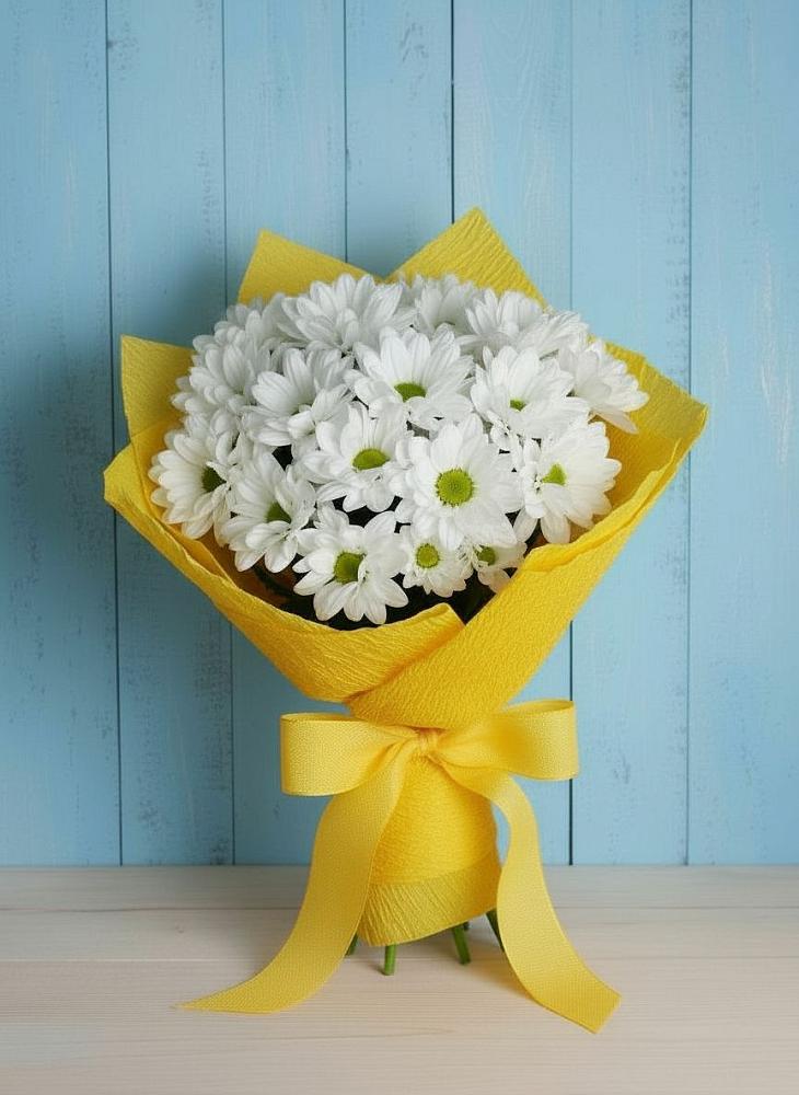 Букет цветов из: Хризантемы в Волжанце