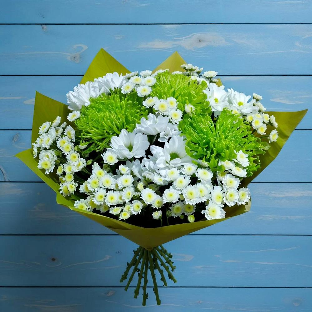 Букет цветов из: Хризантемы в Волжанце