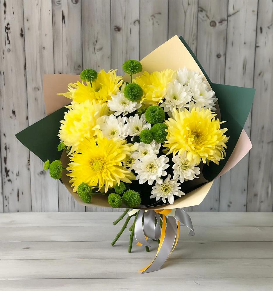 Букет цветов из: Хризантемы в Волжанце