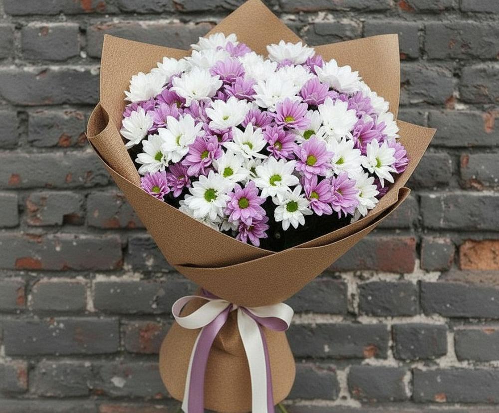 Букет цветов из: Хризантемы в Волжанце
