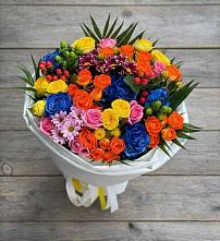 Букет цветов из:  Розы и Хризантемы в Волжанце