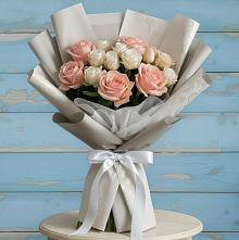 Букет цветов из:  Розы #REPLACE_PRED# Волжанце