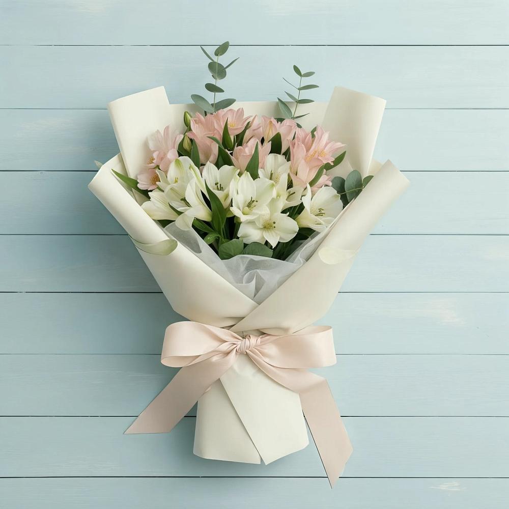 Букет цветов из: Альстромерии в Волжанце