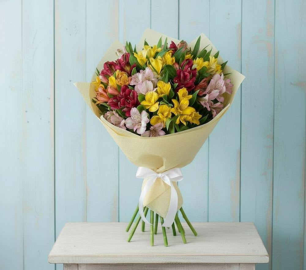 Букет цветов из: Альстромерии в Волжанце