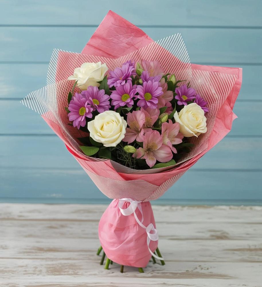 Букет цветов из: Герберы в Волжанце