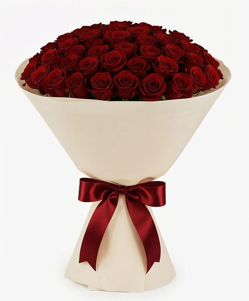 Букет 101 Бордовая роза Блэк Бакарра в Волжанце